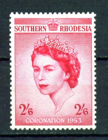 Южная Родезия 1953 г. Gb# 77 • 2s.6d. • Коронация Елизаветы II • MNH OG XF ( кат. - £7 )