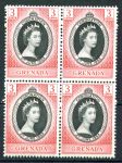 Гренада 1953 г. • Gb# 191 • 3 c. • Коронация Елизаветы II • кв. блок • MNH OG VF
