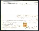 США • XIX-XX век • набор 10 старинных документов с фискальными марками • VF