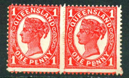 Австралия • Квинсленд 1897-1898 гг. • Gb# 257 • 1 d. • Королева Виктория • просечка • MH OG F ( кат.- £32+ )