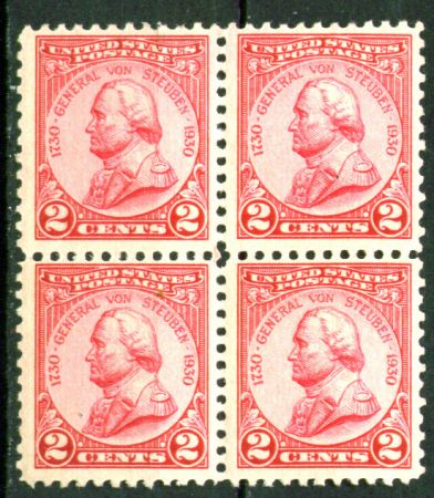 США 1930г. SC# 689 / 2c. MNH OG VF  кв. блок