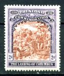 Тринидад 1898 г. • Gb# 125 • 2 d. • 400-летие открытия Америки ( высадка Колумба ) • MNH OG VF 