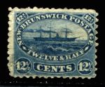 Нью-Брансуик 1860-1863 гг. • Gb# 18 • 12½ c. • пароход • Used F- ( кат. - £45 )