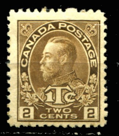 Канада 1916 г. • SC# MR4 • 2 + 1 c. • военный налог • Георг V • фискальный выпуск • MH OG F-VF ( кат. - $25 ) 