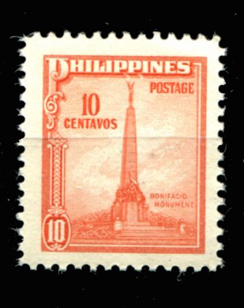Филиппины 1947 г. • SC# 505 • 10 c. • Монумент Бонифасио • стандарт • MNH OG VF