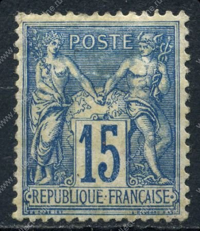 Франция 1877-1890 гг. • SC# 92 • 15 c. • Мир и торговля • стандарт • MH OG VF