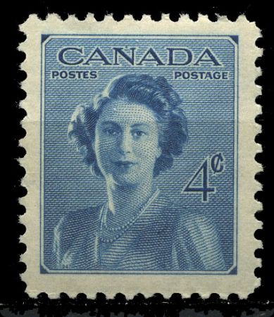 Канада 1948 г. • Sc# 276 • 4 c. • Свадьба принцессы Елизаветы • MNH OG VF