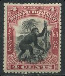 Северное Борнео 1897-1902 гг. • Gb# 99 • 4 c. • обезьяна • MH OG VF ( кат. - £42 )