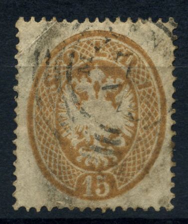 АВСТРИЯ - ЛОМБАРДИЯ 1863г. SC# 19 USED F-VF