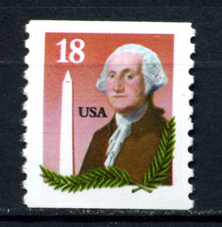 США 1985 г. • Sc# 2149 • 18 c. • Дж. Вашингтон • стандарт(рулон) • MNH OG VF