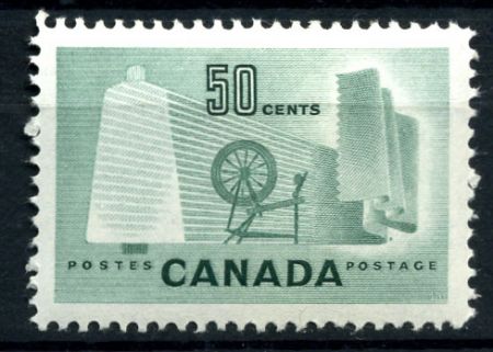 Канада 1953 г. • SC# 334 • 50 c. • Деревообрабатывающая промышленность • MNH OG XF ( кат.- $3 )