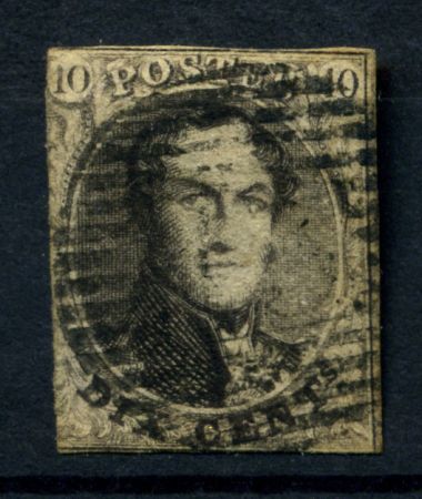 БЕЛЬГИЯ 1851-4гг. SC# 6 / 10с. USED F-VF