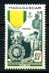 Мадагаскар 1952 г. • Iv# 321 • 15 fr. • 100-летие учреждения Воинской медали • MNH OG VF • (кат. - €5 )