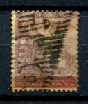 Мыс Доброй Надежды 1868 г. • Gb# 27 • 4 d. на 6 d. • надп. нов. номинала • Used VF (кат.- £20)