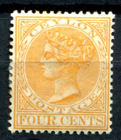 ЦЕЙЛОН 1899-1900гг. GB# 258 / 4с. MH OG F-VF