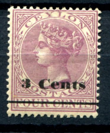 ЦЕЙЛОН 1892г. GB# 241 / 3с./4с. MH OG F-VF