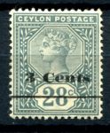 ЦЕЙЛОН 1892г. GB# 243 / 3с./28с. MH OG F-VF