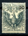 Италия 1916 г. • SC# B4 • 20 c. • надп. доп. номинала • благотворительный выпуск • MH OG VF ( кат. - $20 )