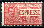 Италия 1903-26 гг. • SC# E1(Mi# 85) • 25 c. • Виктор Эммануил III • спец. доставка • MH OG VF • ( кат.- $50 )