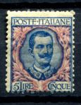 Италия 1901-1926 гг. • SC# 89 • 5 L. • Виктор Эммануил III • стандарт • MH OG F • ( кат.- $32.50 )