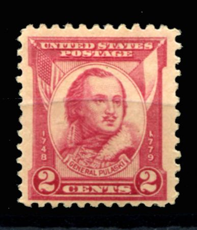 США 1931г. SC# 690 / 2c. ПУЛАСКИ MH OG F-VF