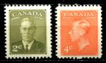 Канада 1951 г. • SC# 305-6 • 2 и 4 c. • Георг VI • стандарт • полн. серия • MNH OG VF