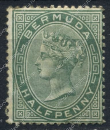 Бермуды 1893-1904 гг. • Gb# 21a • ½ d. • Виктория • стандарт • MH OG VF ( кат. - £5 )