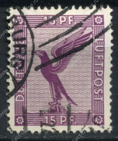 Германия 1926 г. • Mi# A379 • 15 pf. • орел • авиапочта • Used VF ( кат.- €2.5 )