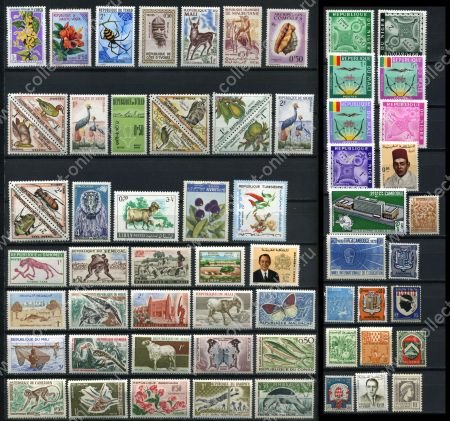 Французские колонии и территории XX век • лот 60 разных старых марок • MNH OG VF