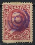 Гаваи 1883-1886 гг. • SC# 43 • 2 c. • король Давид Калакауа • Used F-VF