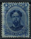 Гаваи 1864-1886 гг. • SC# 32 • 5 c. • король Камехамеха V • Used XF ( кат. - $30 )