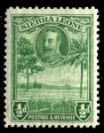 Сьерра-Леоне 1932 г. • Gb# 155 • ½ d. • Георг V • основной выпуск • рисовая плантация • MNH OG VF
