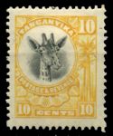 Танганьика 1925 г. • Gb# 90 • 10 c. • осн. выпуск • жираф • MH OG VF ( кат. - £10 )