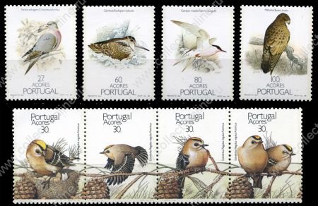Азорские о-ва • 1988-1989 гг. • SC# 371-4,377-80 • птицы островов • 2 полн. серии • MNH OG XF