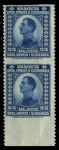 Югославия 1921 г. • Sc# 6 • 25 p. • Король Александр • пропуск перф. • пара • MNH OG VF ®