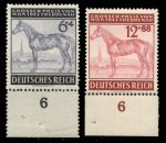 Германия 3-й рейх 1943 г. • Mi# 857-8(Sc# B244-5) • Гран-при Вены (скачки) • благотворительный выпуск • полн. серия • MNH OG XF+
