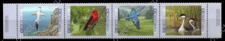 Канада 1997 г. SC# 1631-4 • 45 c.(4) • Птицы северной Америки • MNH OG XF • полн. серия • сцепка 4 м.