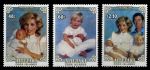 Аитутаки 1984 г. • SC# 364-6 • 48 c. - $2.10 • Принц Чарльз, леди Диана Спенсер и их дети • MNH OG XF • полн. серия ( кат. -$9 )