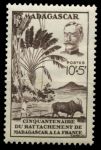 Мадагаскар 1946 г. • Iv# 319 • 10 + 5 fr. • 50-летие французского владения • благотворительный выпуск • MNG** VF