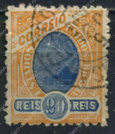 Бразилия 1905 г. • SC# 167 • 20 R. • в.з. - текст • стандарт • Used VF ( кат. - $3 )