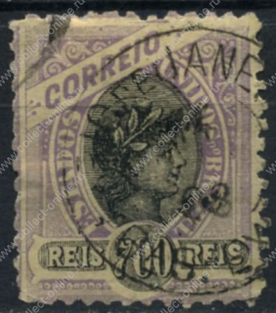 Бразилия 1894-97 гг. • SC# 121 • 700 R. • без в.з. • стандарт • Used VF