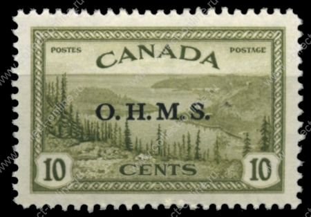 Канада 1949-50 гг. • SC# O6 • 10 c. • надпечатка "O.H.M.S." • MH OG XF