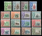 Северное Борнео 1961 г. Gb# 391-406 • 1 c. - $10 • Елизавета II осн. выпуск • Виды и фауна • MH OG XF • полн. серия ( кат. - £160 )