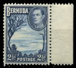 Бермуды 1938-1952 гг. • Gb# 113 • 2 ½ d • Георг VI основной выпуск • Виноградный залив • MNH OG XF+ ( кат.- £11 )