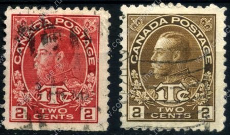 Канада 1916 г. • SC# MR3-4 • 2 + 1 c. • военный налог • Георг V • фискальный выпуск • Used VF-