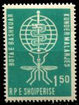 Албания 1962 г. • Mi# 650 • 1.50 L. • Кампания по борьбе с малярией • MNH OG XF ( кат.- €0.5 )