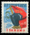 Албания 1963 г. • Mi# 789 • 8 L. • Конгресс Албанского общества поддержки армии • MNH OG XF ( кат.- €2 )