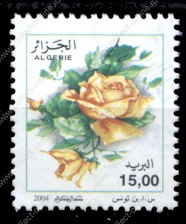 Алжир 2004 г. • Sc# 1313(Mi# 1429) • 15 d. • Цветы, розы • стандарт Used • F-VF