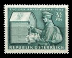 Австрия 1965 г. • Mi# 1200 • 3 s. + 70 g. • почтальон • день почтовой марки • MNH OG VF