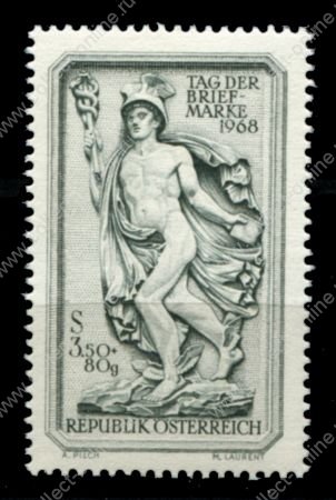 Австрия 1968 г. • Mi# 1277 • 3.50 s. + 80 g. • скульптура Меркурия • день почтовой марки • MNH OG VF